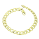 14K BRANSOLETKA NA KOSTKĘ NOGI 25 CM 8,5 MM PANCERKA XUPING 89112