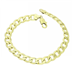 14K BRANSOLETKA NA KOSTKĘ NOGI 25 CM 8,5 MM PANCERKA XUPING 89112
