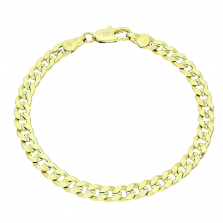 14K BRANSOLETKA POZŁACANA 19 CM 5,7 MM PANCERKA XUPING 89113