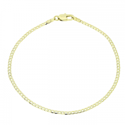 14K BRANSOLETKA POZŁACANA 19 CM 2 MM PANCERKA XUPING 89114