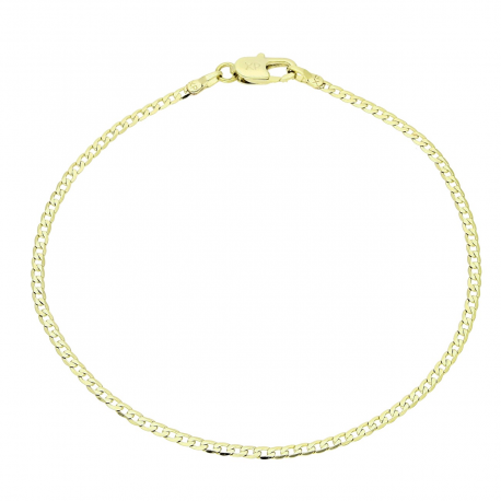 14K BRANSOLETKA POZŁACANA 19 CM 2 MM PANCERKA XUPING 89114