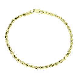 14K BRANSOLETKA POZŁACANA 19 CM 3 MM KORDEL XUPING 89115