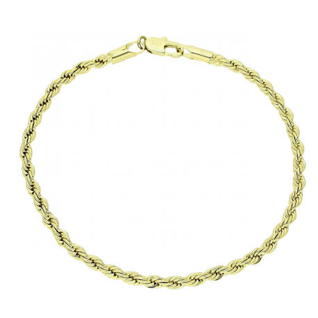 14K BRANSOLETKA POZŁACANA 19 CM 3 MM KORDEL XUPING 89115