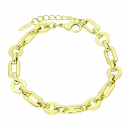 14K BRANSOLETKA POZŁACANA 20+3 CM 9 MM SAMO ZŁOTO XUPING 89118