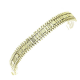 14K BRANSOLETKA POZŁACANA 19 CM 10,5 MM SAMO ZŁOTO XUPING 89121