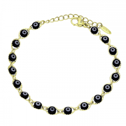 14K BRANSOLETKA POZŁACANA 16+3 CM 5 MM EYES XUPING 89123