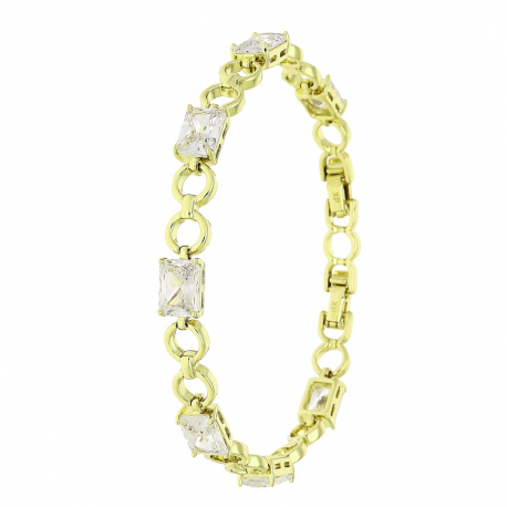 14K BRANSOLETKA POZŁACANA 19-17 CM 6 MM ELEGANCE XUPING 89126