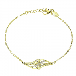 14K BRANSOLETK9 POZŁACANA 17+3 CM DELIKATNA XUPING 89129