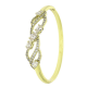 14K BRANSOLETK9 POZŁACANA 57/12 MM BRYLANTOWY BANGLE XUPING 89131