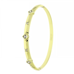 14K BRANSOLETK9 POZŁACANA 60/6 MM DELIKATNY BANGLE XUPING 89132
