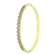 14K BRANSOLETK POZŁACANA 57/4,5 MM BRYLANTOWY BANGLE XUPING 89134