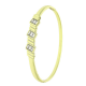 14K BRANSOLETK POZŁACANA 60/8,5 MM BRYLANTOWY BANGLE XUPING 89135