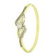 14K BRANSOLETK POZŁACANA 57/14 MM BRYLANTOWY BANGLE XUPING 89136