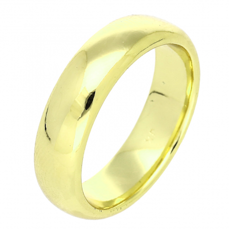 14K OBRĄCZKA POZŁACANA 6 MM TRADYCYJNA XUPING 89198