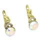 14k KOLCZYKI POZŁACANE 16/8 MM AB CRYSTAL XUPING 89229