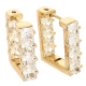 KOLCZYKI POZŁACANE 21/6 MM ELEGANTKI RADIANTY XUPING 89287