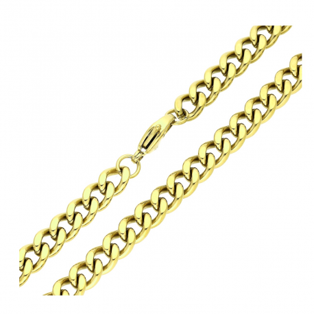 ŁAŃCUSZEK POZŁACANY 50 CM 7 MM S. STEEL TTM XUPING 89411