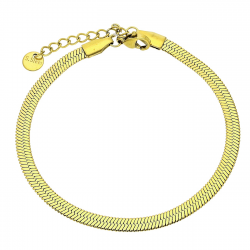 BRANSOLETKA POZŁACANA 18+2 CM 4 MM S. STEEL TTM XUPING 89476