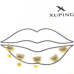 KOLCZYK POZŁACANY 5/6 MM 1 SZTUKA S.STEEL TTM PIERCING XUPING 89503