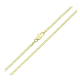 14K ŁAŃCUSZEK POZŁACANY 45 CM 2 MM PANCERKA XUPING 89521