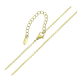 14K ŁAŃCUSZEK POZŁACANY 42+5 CM 1,7 MM ROLO XUPING 89522