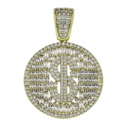 14K ZAWIESZKA POZŁACANA 41/29 MM LUXURY XUPING 89529