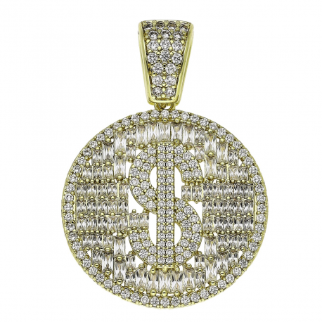 14K ZAWIESZKA POZŁACANA 41/29 MM LUXURY XUPING 89529