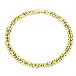 14K BRANSOLETKA POZŁACANA 18 CM 5 MM PANCERKA XUPING 89538