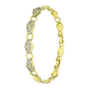 14K BRANSOLETKA POZŁACANA 19-17 CM 8 MM ELEGANCE XUPING 89546