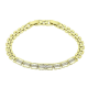 14K BRANSOLETKA POZŁACANA 19,5-17,5 CM 6 MM ELEGANCE XUPING 89548