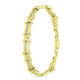 14K BRANSOLETKA POZŁACANA 19-17 CM 8 MM ELEGANCE XUPING 89549