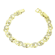 14K BRANSOLETKA POZŁACANA 19,5-17,5 CM 8 MM INFINITI XUPING 89554