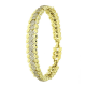 14K BRANSOLETKA POZŁACANA 19-17 CM 11 MM LUXURY XUPING 89555