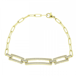 14K BRANSOLETKA POZŁACANA MAX 20 CM 7 MM ELEGANCE XUPING 89563