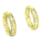 14K KOLCZYKI POZŁACANE 19/4 MM AŻUROWE KÓŁKA XUPING 89568