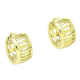 14K KOLCZYKI POZŁACANE 12/7 MM ZŁOTE KÓŁECZKA XUPING 89570