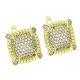 14K KOLCZYKI POZŁACANE 14 MM BRYLANTOWA ELEGANCJA XUPING 89579