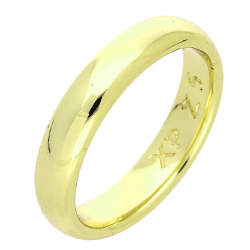 14K OBRĄCZKA POZŁACANA 4 MM TRADYCYJNA XUPING 89619