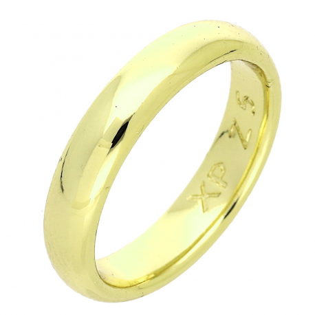 14K OBRĄCZKA POZŁACANA 4 MM TRADYCYJNA XUPING 89619