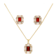 KOLCZYKI POZŁACANE 14/11 MM Z CELEBRTKĄ 40+6 CM CRYSTAL XUPING 89646