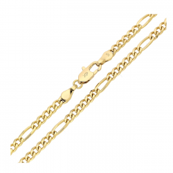 ŁAŃCUSZEK POZŁACANY 50 CM 3,6 MM FIGARO XUPING 89680
