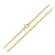 ŁAŃCUSZEK POZŁACANY 45 CM 2,6 MM ROLO DIAMENTOWANE XUPING 89687