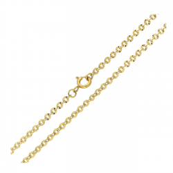 ŁAŃCUSZEK POZŁACANY 45 CM 2,6 MM ROLO DIAMENTOWANE XUPING 89687