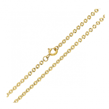 ŁAŃCUSZEK POZŁACANY 45 CM 2,6 MM ROLO DIAMENTOWANE XUPING 89687