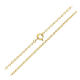 ŁAŃCUSZEK POZŁACANY 45 CM 2 MM ANKIER XUPING 89689