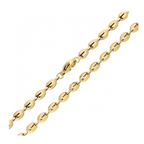 ŁAŃCUSZEK POZŁACANY 55 CM 4 MM OZDOBNY DIAMENTOWANY XUPING 89695