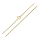 ŁAŃCUSZEK POZŁACANY 50 CM 1,3 MM OGON WĘŻA XUPING 89701