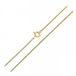 ŁAŃCUSZEK POZŁACANY 45 CM 1,3 MM OGON WĘŻA XUPING 89702