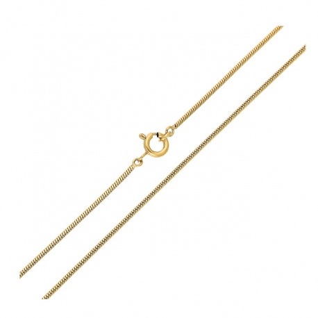 ŁAŃCUSZEK POZŁACANY 45 CM 1,3 MM OGON WĘŻA XUPING 89702