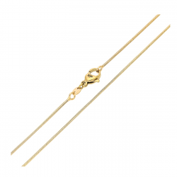 ŁAŃCUSZEK POZŁACANY 55 CM 1,1 MM OGON WĘŻA XUPING 89704